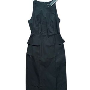 Banana republic black peplum dress